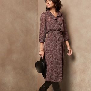 Banana Republic Factory Belted Midi Shirt Dress NWT
